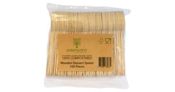 Edenware Wooden Knife 100 Pieces [Eco Friendly ] Edenware