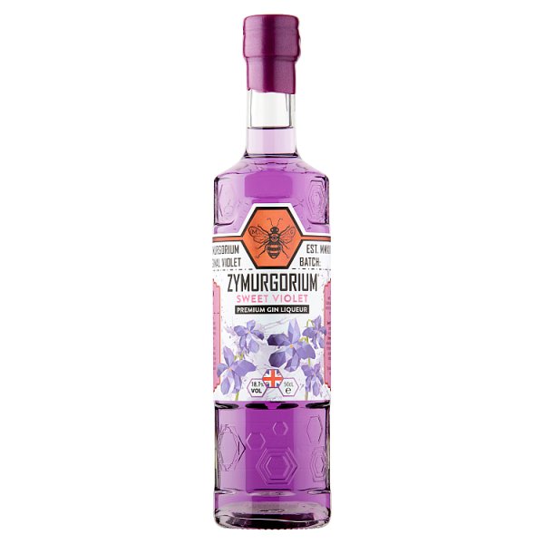 Zymurgorium Sweet Violet Premium Gin Liqueur 50cl, Case of 6 British Hypermarket-uk Zymurgorium
