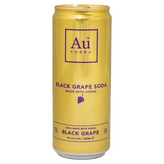 Au Vodka Black Grape Soda 330ml, Case of 12 Au Vodka