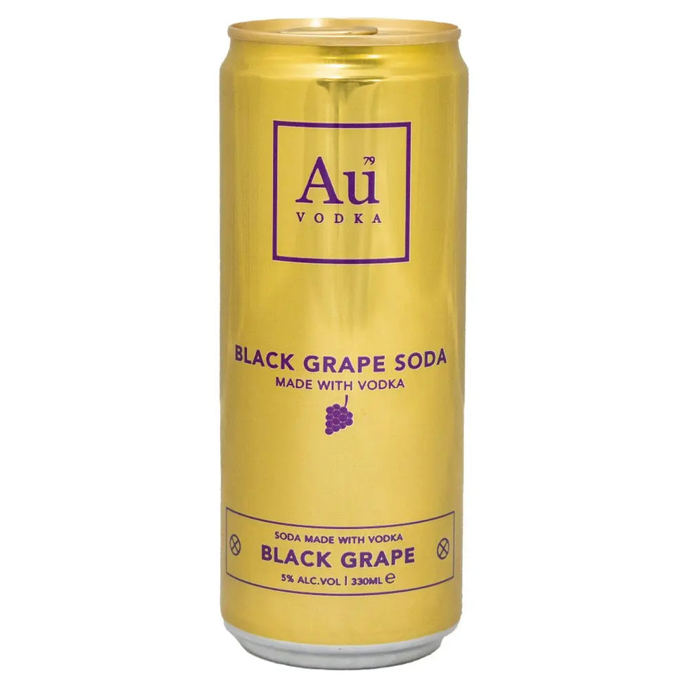 Au Vodka Black Grape Soda 330ml, Case of 12 Au Vodka