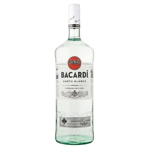 Bacardí Carta Blanca Superior White Rum 1.5L (Save £6.70) Bacardi