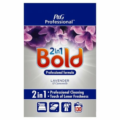 Bold 2in1 Professional Powder Detergent Lavender & Camomile 8kg 130 Washes P&G Professional