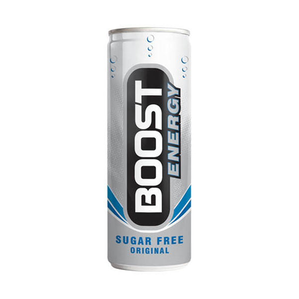 Boost Energy Sugar Free Original 250ml, case of 24 Boost