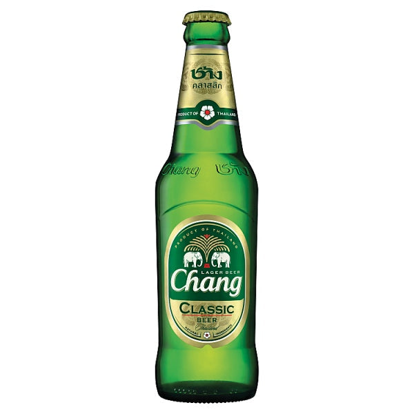 Chang Classic Lager Beer 320ml, Case of 24 Chang