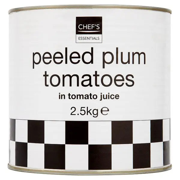 Chef's Essentials Peeled Plum Tomatoes in Tomato Juice 2.5kg Chef's Essentials