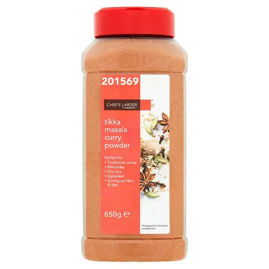 Chef's Larder Tikka Masala Curry Powder 650g, Case of 6 British Hypermarket-uk Chef's Larder