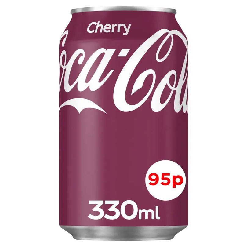 Coca-Cola Cherry 24 x 330ml [PM 95p ], Case of 24 Coca-Cola