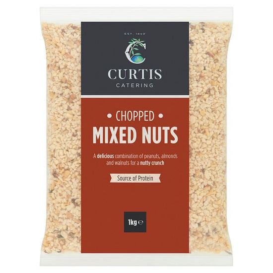 Curtis Catering Chopped Mixed Nuts 1kg, Case of 6 British Hypermarket-uk Curtis Catering