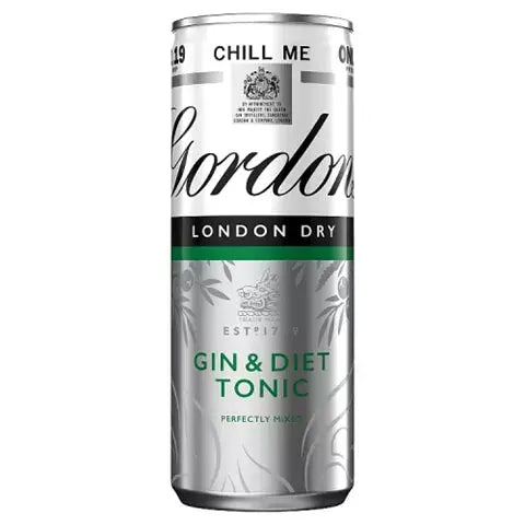 Gordon's Gin & Diet Tonic 250ml [PM £2.19 ], Case of 12 Gordon's