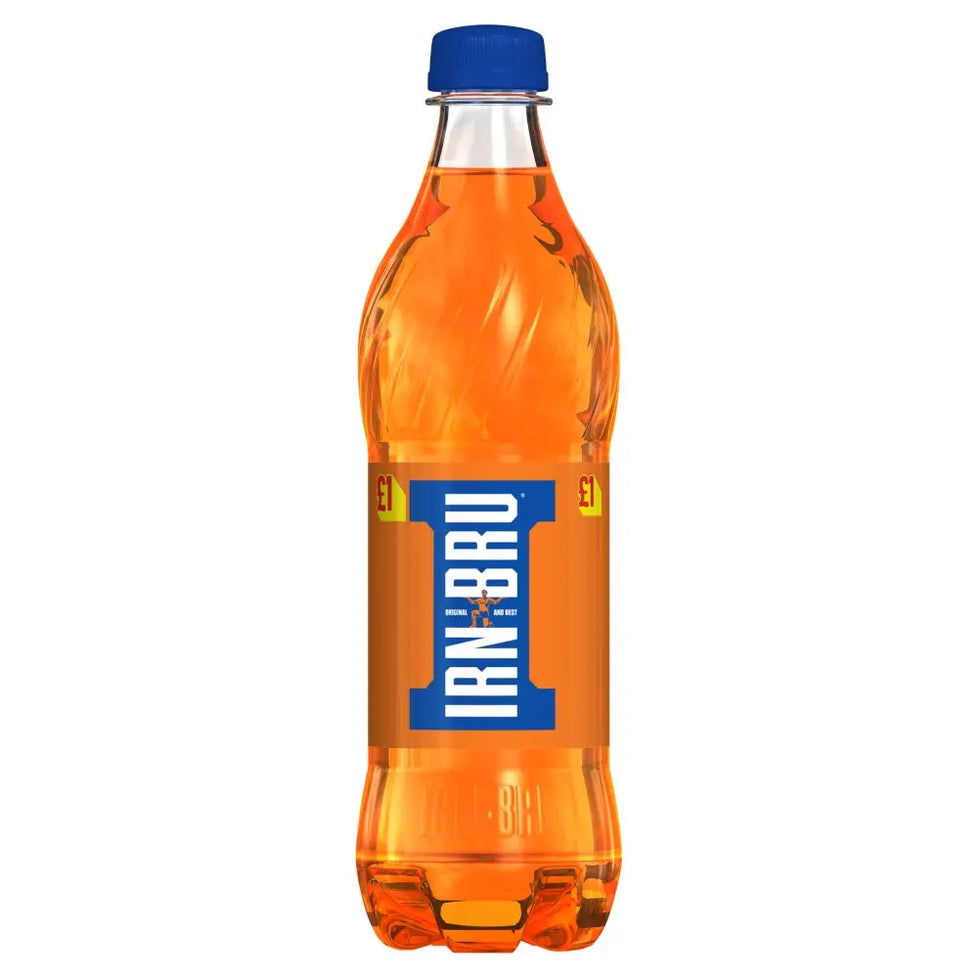 IRN-BRU 500ml Bottle [PM £1.00 ], Case of 12 Irn-Bru