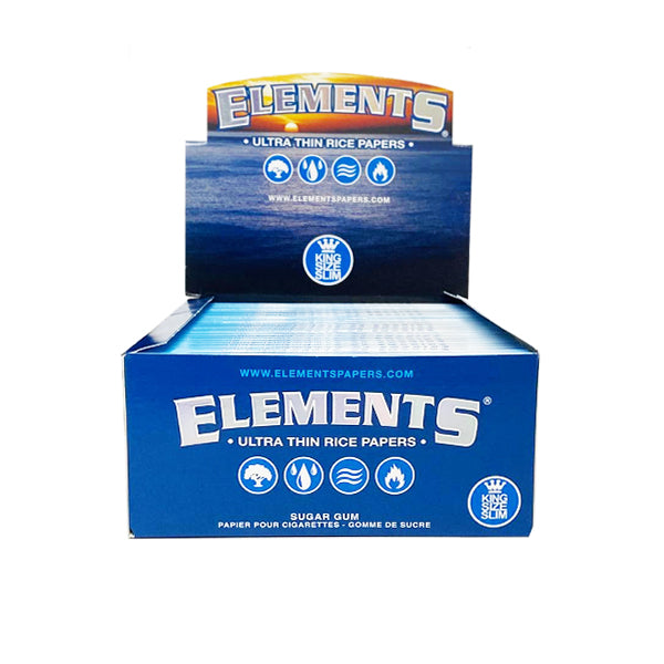 50 Elements King Size Slim Ultra Thin Papers Elements