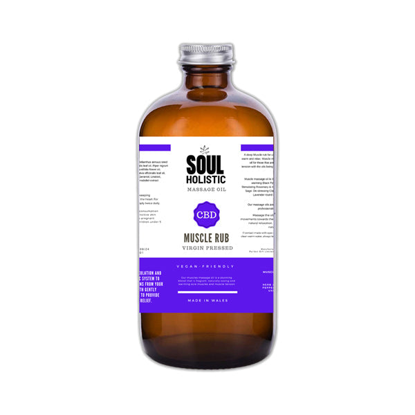 Soul Holistic Muscle Rub Massage CBD Oil - 100ml Soul Holistic