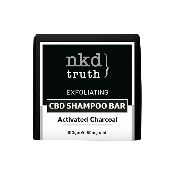 NKD 50mg CBD Activated Charcoal Shampoo Bar 100g (BUY 1 GET 1 FREE) NKD