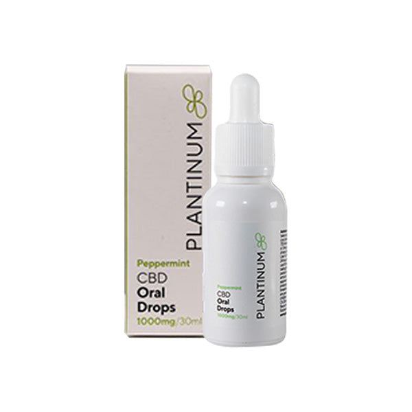 Plantinum CBD 1000mg CBD Peppermint Oral Drops - 30ml Plantinum CBD