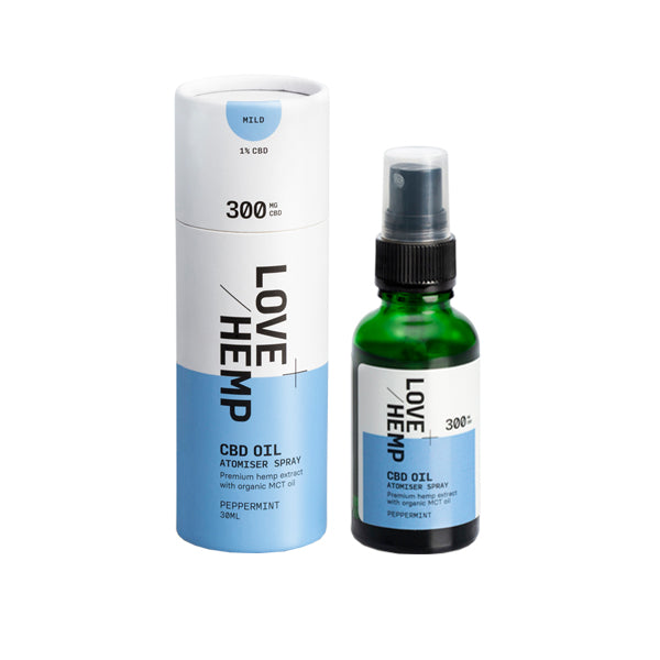 Love Hemp 300mg Peppermint 1% CBD Oil Spray - 30ml Love Hemp