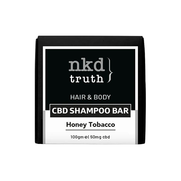 NKD 50mg CBD Speciality Body & Hair Shampoo Bar 100g - Honey Tobacco (BUY 1 GET 1 FREE) NKD