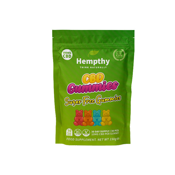 Hempthy 300mg CBD Gummies 30 Ct Pouch Hempthy