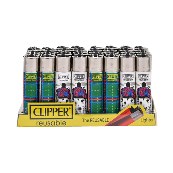 40 Clipper CP11RH Classic Flint Scotland 2 Lighters - CL5C079UKH Clipper