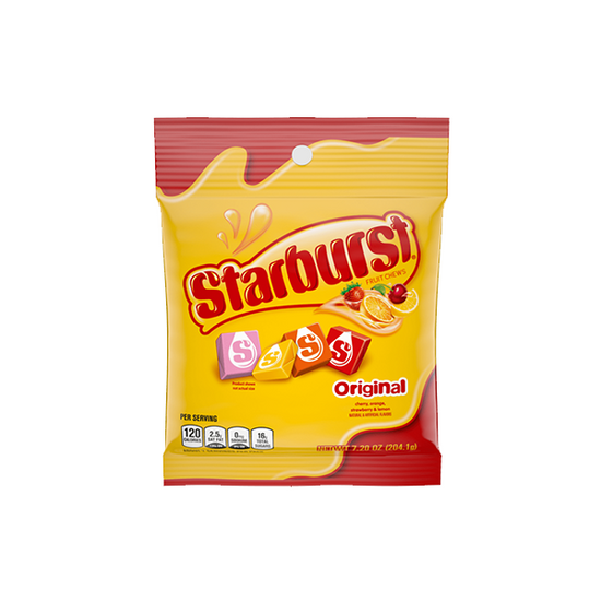 USA Starburst originals Share Bag - 204g Starburst