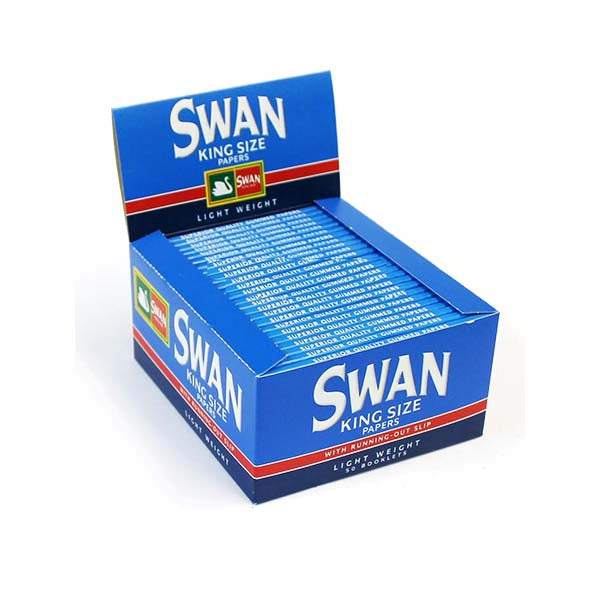 50 Swan Blue King Size Rolling Papers Swan