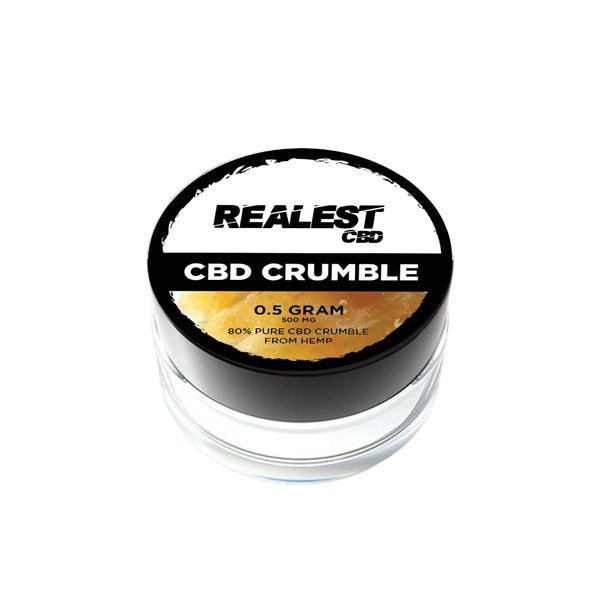 Realest CBD 500mg 80% Broad Spectrum CBD Crumble (BUY 1 GET 1 FREE) Realest CBD