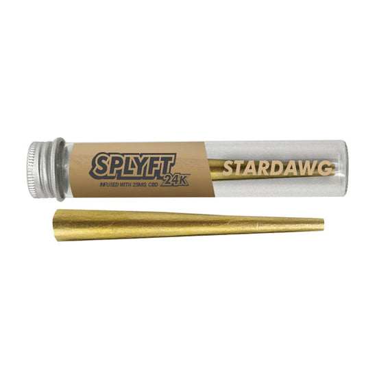 SPLYFT 24K Gold Edition 25mg CBD Infused Cones – Stardawg SPLYFT