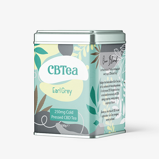 CBTea 250mg Cold Pressed Full Spectrum CBD Earl Grey Tea - 100g CBTea