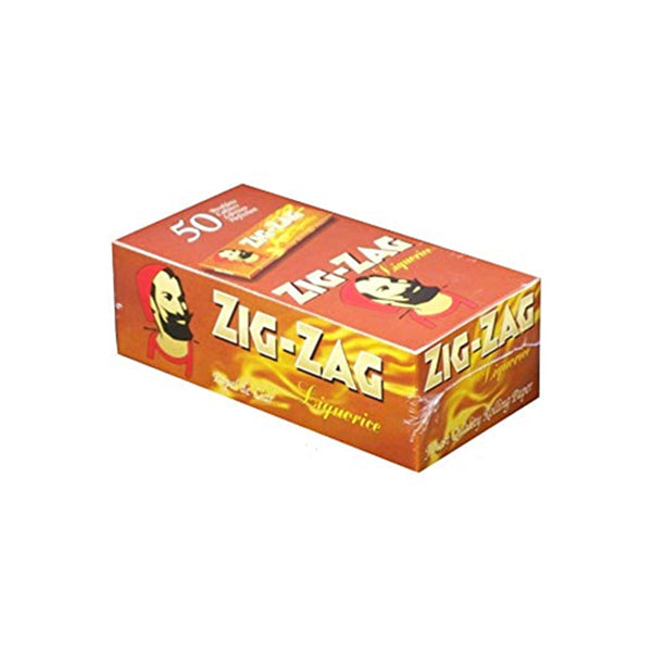 50 Zig-Zag Liquorice Regular Size Rolling Papers Zig-Zag