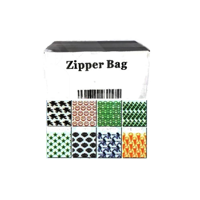 5 x Zipper Branded 2 x 2 Printed Baggies Zipper