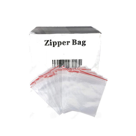 5 x Zipper Branded 30mm x 40mm Clear Baggies Zipper