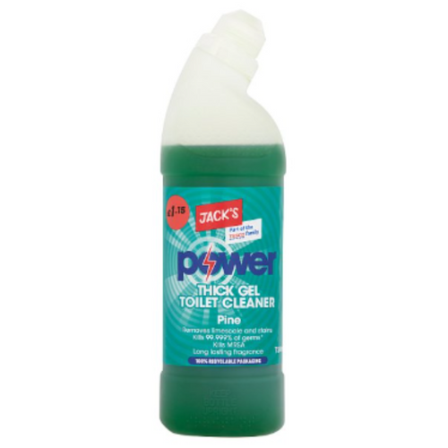 Jack's Power Thick Gel Toilet Cleaner Pine 750ml [PM £1.15 ], Case of 9 Jack's