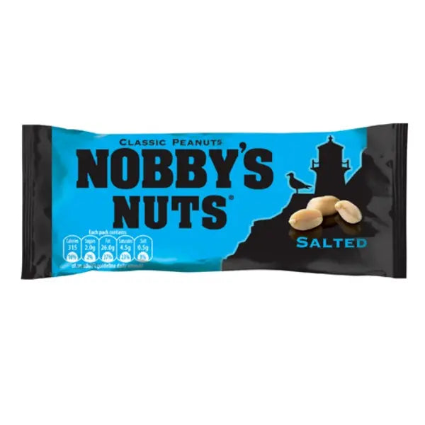 Nobbys Nuts Salted Card, Case of 24 Nobbys