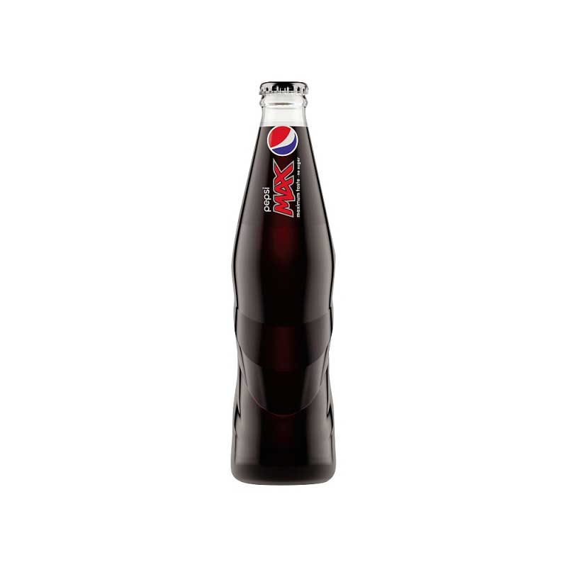 Pepsi Max No Sugar Cola Glass Bottle 12 x 330ml Pepsi