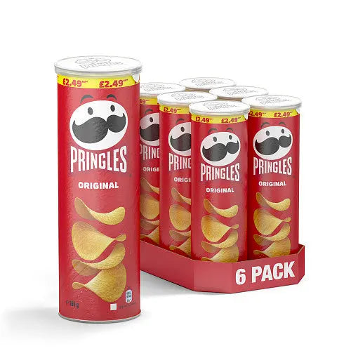 Pringles Original Crisps 165g [PM £2.49 ], Case of 6 Pringles