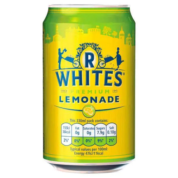 R.White's Lemonade 24 x 330ml, Case of 24 R.White's