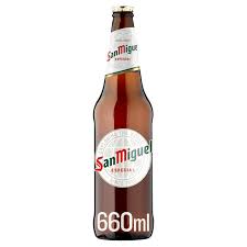 San Miguel Premium Lager Beer 660ml x 8 British Hypermarket-uk San Miguel