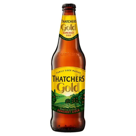 Thatchers Gold Cider 500ml, Case of 6 British Hypermarket-uk Thatchers