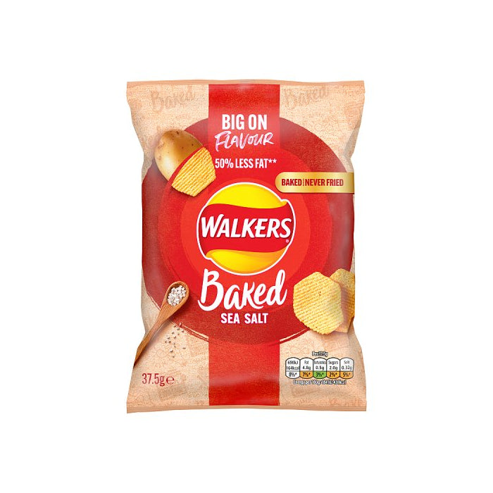 WALKERS Baked Sea Salt 37.5g, Case of 32 Baked