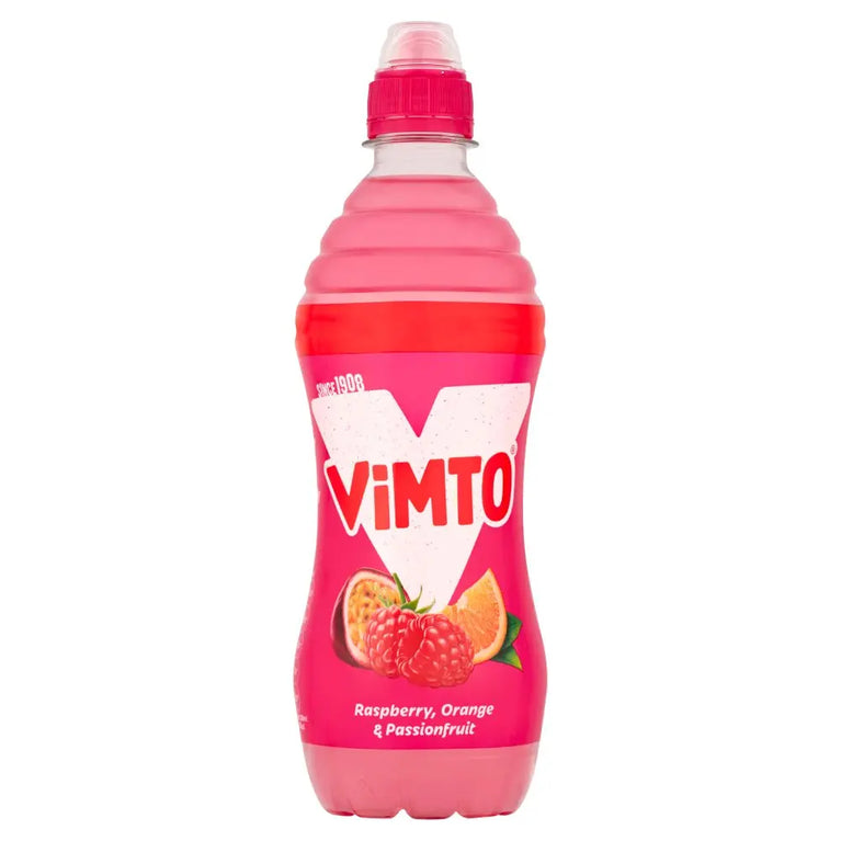 Vimto Raspberry, Orange & Passionfruit 500ml [PM £1.00 ] x 12 British Hypermarket-uk Vimto