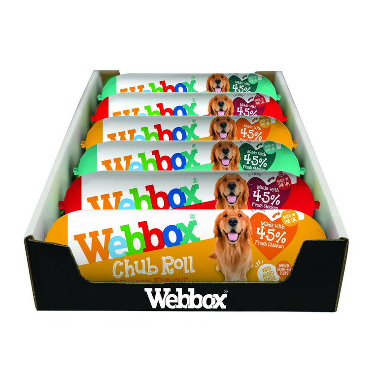Webbox Chub Roll Assorted 6 x 720g, Case of 6 webbox