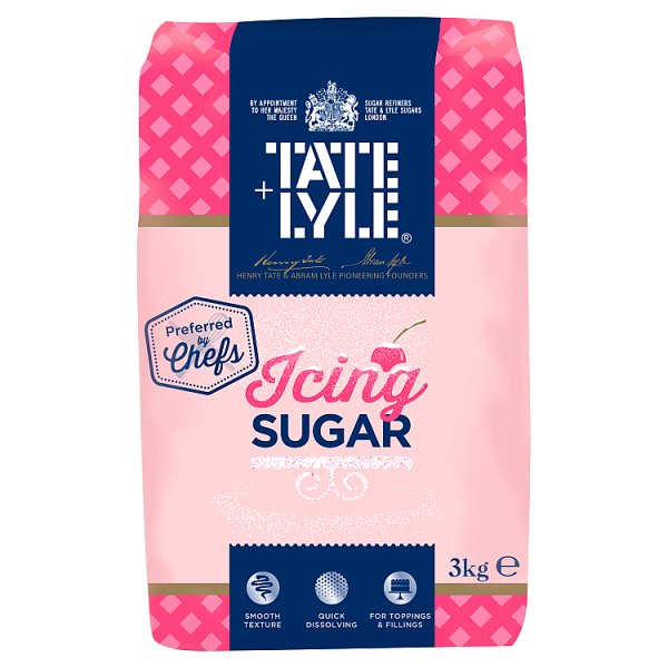 Tate & Lyle Cane Sugar Icing Sugar 3kg British Hypermarket-uk Tate & Lyle