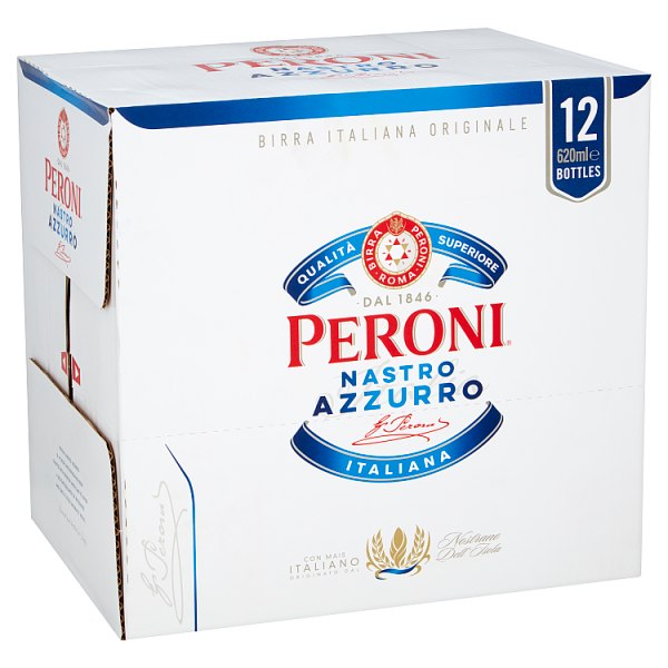 Peroni Nastro Azzurro 12 x 620ml, Case of 12 Peroni