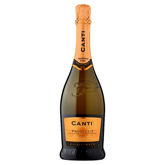 Canti Prosecco Spumante Extra Dry Millesimato 75cl, Case of 6 Canti