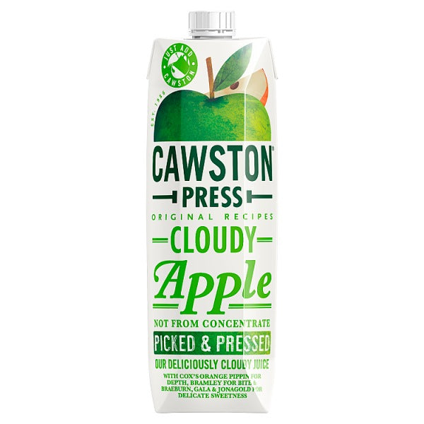Cawston Press Cloudy Apple Juice 1L, Case of 6 Cawston Press