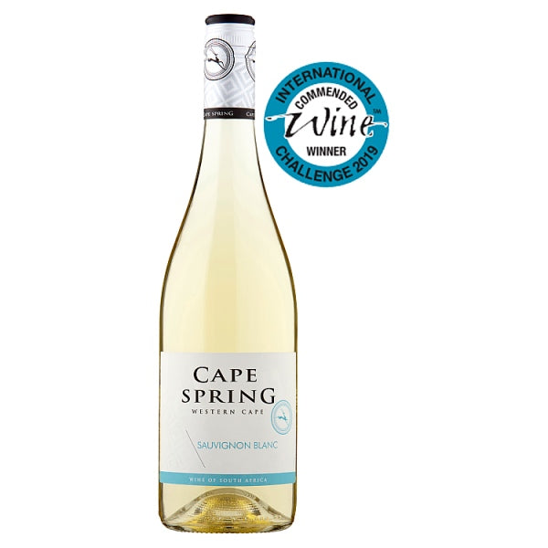 Cape Spring Sauvignon Blanc 75cl, Case of 6 British Hypermarket-uk Cape Spring