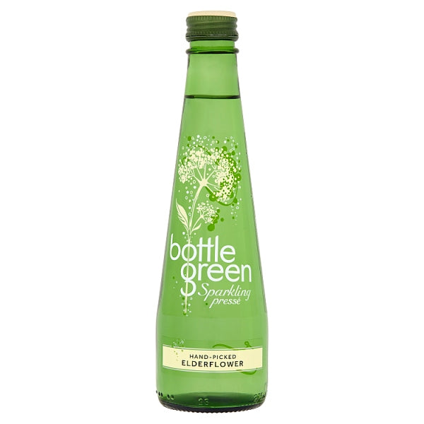Bottlegreen Sparkling Presse Hand-Picked Elderflower 275ml, Case of 12 Bottle Green
