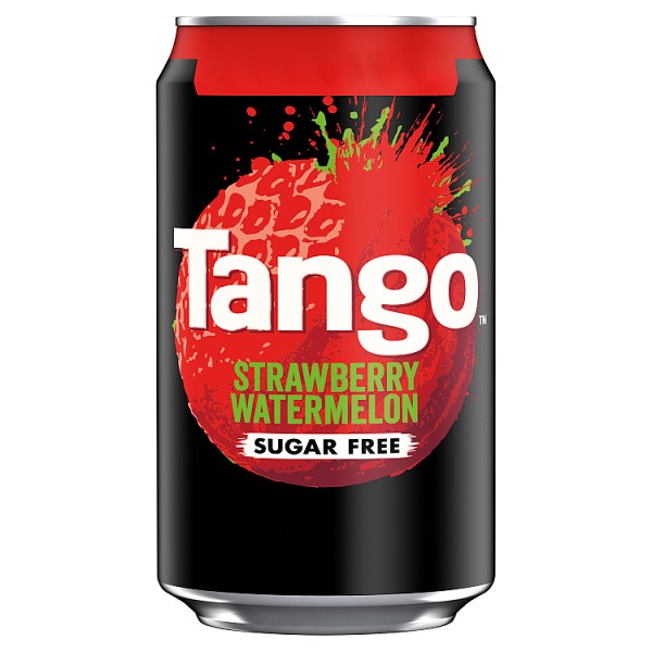 Tango Sugar Free Strawberry & Watermelon 330ml, Case of 24 British Hypermarket-uk Tango