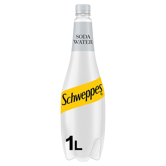 Schweppes Original Soda Water 1L, Case of 6 British Hypermarket-uk Schweppes