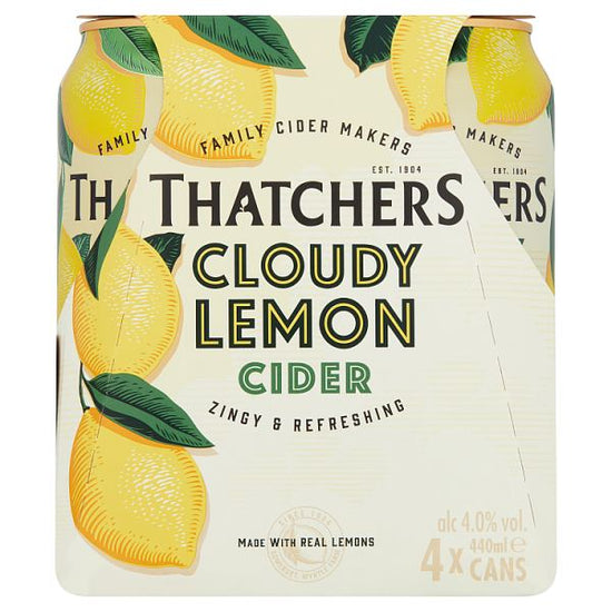 Thatchers Cloudy Lemon Cider 4 x 440ml, Case of 6 Thatchers