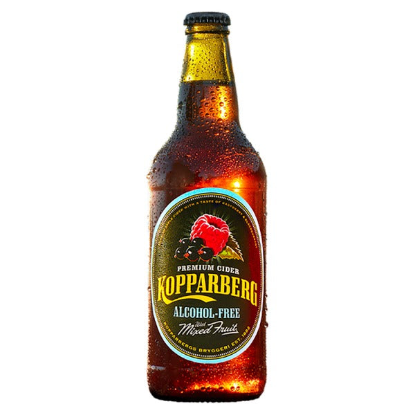 Kopparberg Premium Cider Alcohol-Free with Mixed Fruit 500ml, Case of 8 Kopparberg